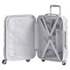 Luxe Hard Sided Silver Carry On Spinner Teen Luggage Pottery Barn Teen