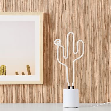 Sunnylife Neon Cactus Table Light Teen Lamp Pottery Barn Teen