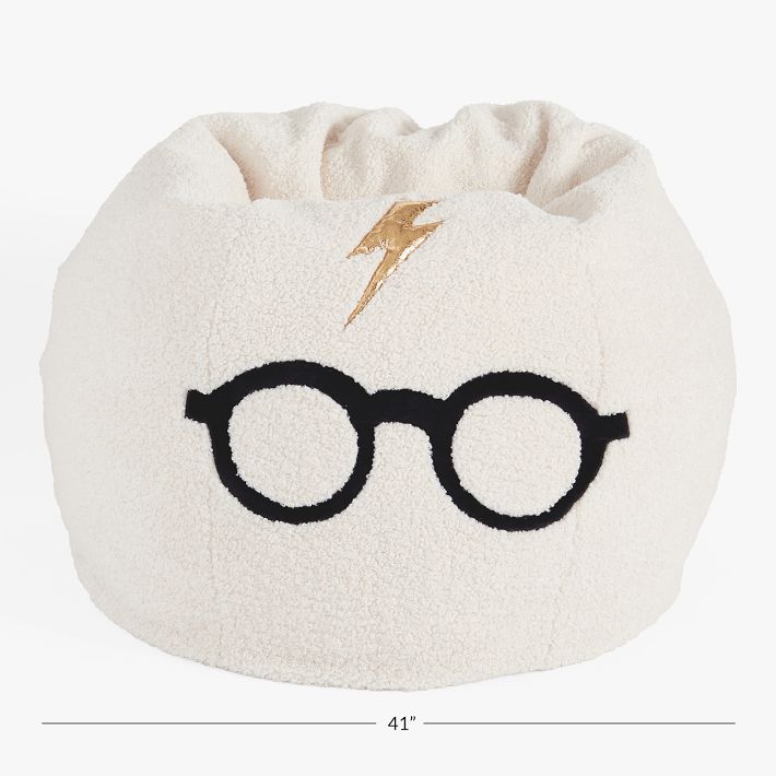 Harry Potter Lightning Bolt Glasses Bean Bag Chair Pottery Barn Teen