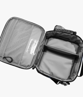 Image of Gear-Up Adaptive Lunch in NBA print, showing interior compartments.
