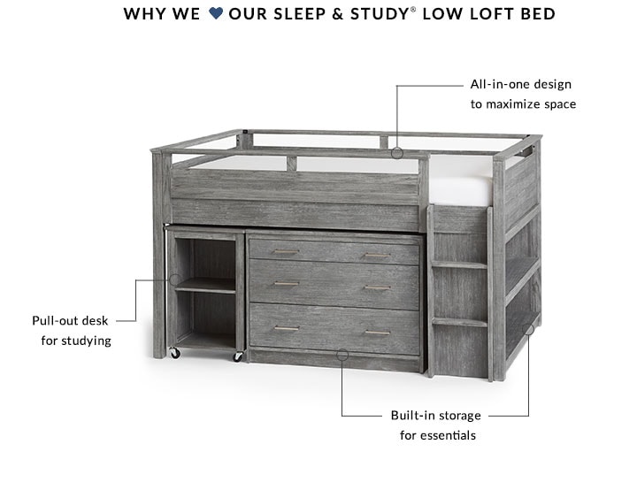 Why we love our Sleep & Study Low Loft Bed