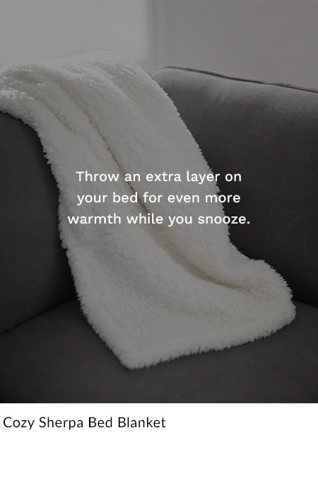 Cozy Sherpa Bed Blanket