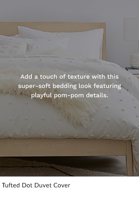 Tufted Dot Duvet Cover