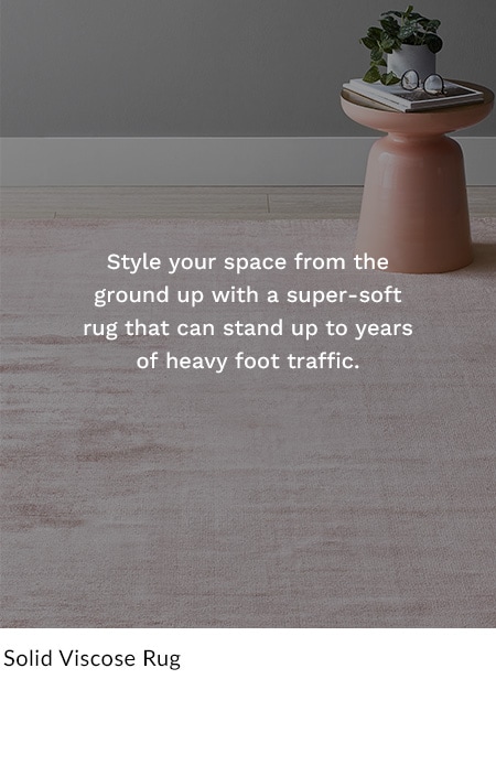 Solid Viscose Rug