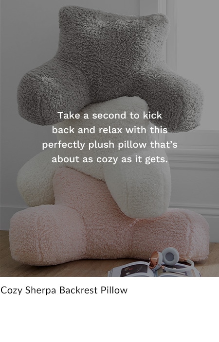 Cozy Sherpa Backrest Pillow Cover