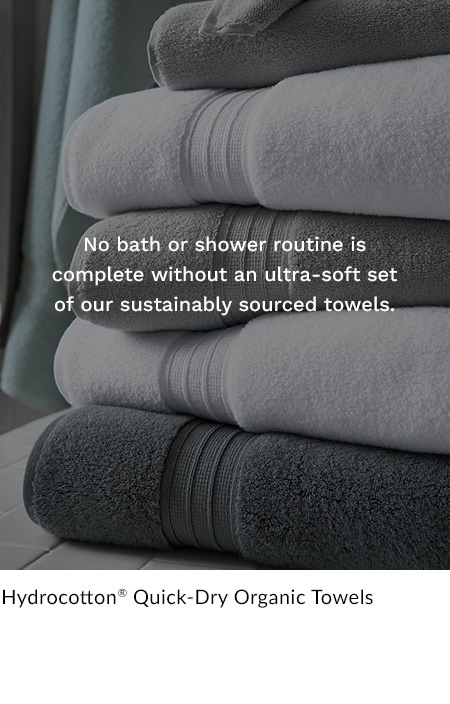 Hydrocotton® Quick-Dry Organic Towels