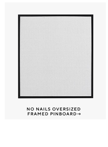 No Nails Oversized Framed Pinboard