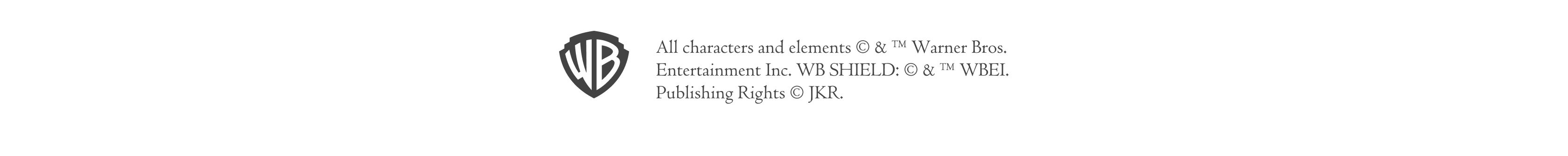 Wizarding World characters, names and related indicia are copyright and trademarked Warner Bros. Entertainment Inc. WB Shield is copyright trademarked WBEI. Publishing Rights copyright JKR.