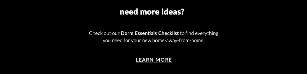 Dorm Essentials Checklist