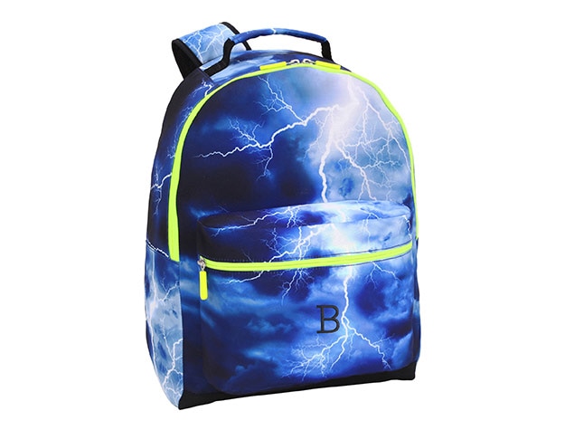 dark blue lightning backpack