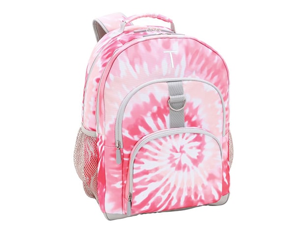 Pink tie dye backpack.