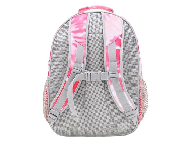 Pink tie dye backpack.
