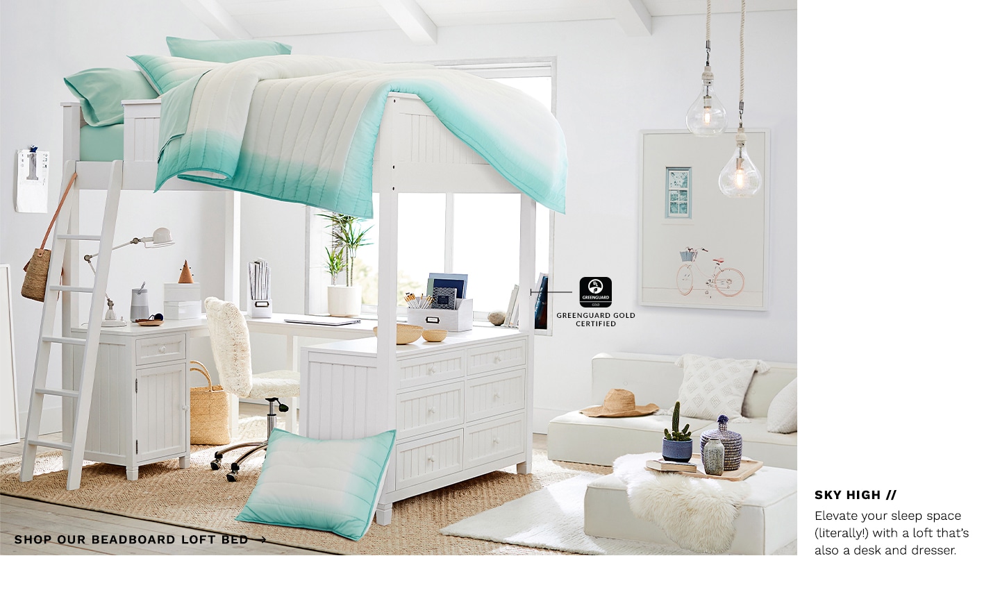 Shop Our Beadboard Loft Bed