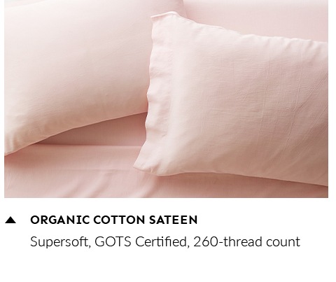 Super Soft Cotton Sateen Organic Sheet Set