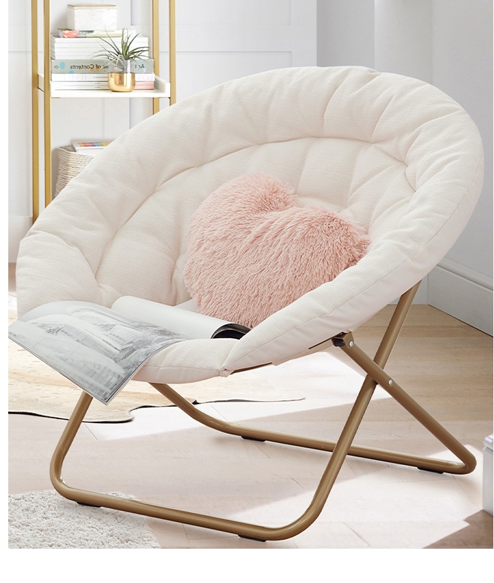Classic Plain Weave Pearl Hang-A-Round Chair