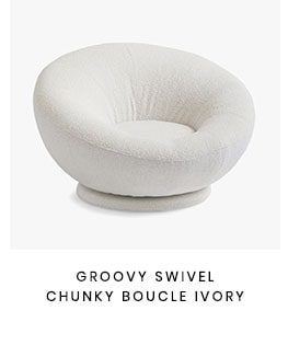 Groovy Swivel Chunky Boucle Ivory