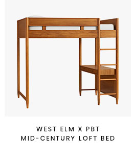 West Elm x PBT Mid-Century Loft Bed