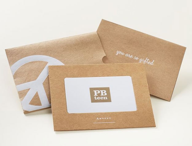 Pottery Barn Teen gift cards