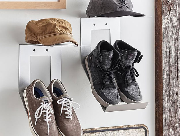 Shoe and hat wall displays