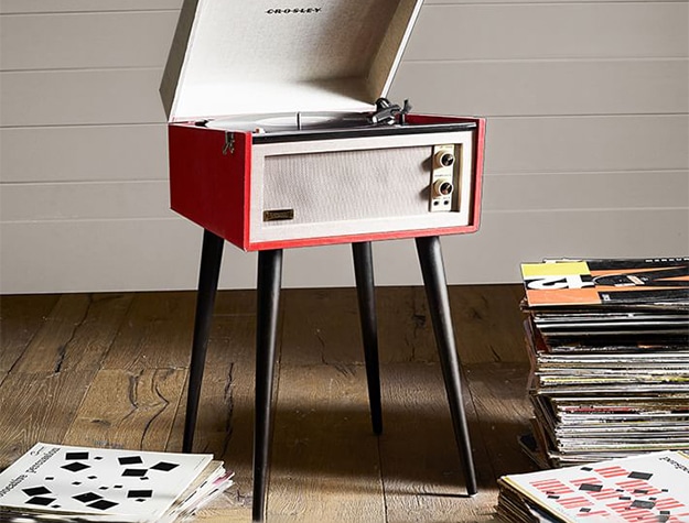 Red record player