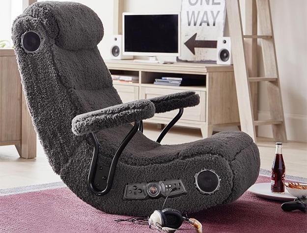 Sherpa charcoal gaming chair