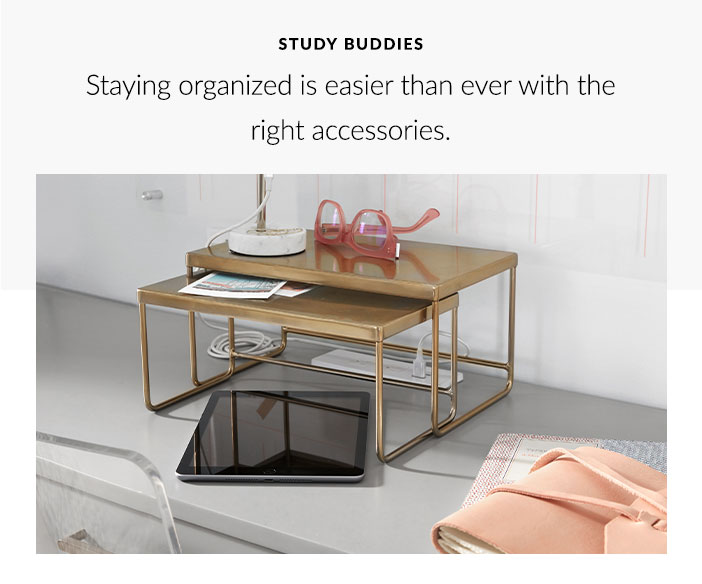 Study Buddies - Staying organized is easier than ever with the right accessories.