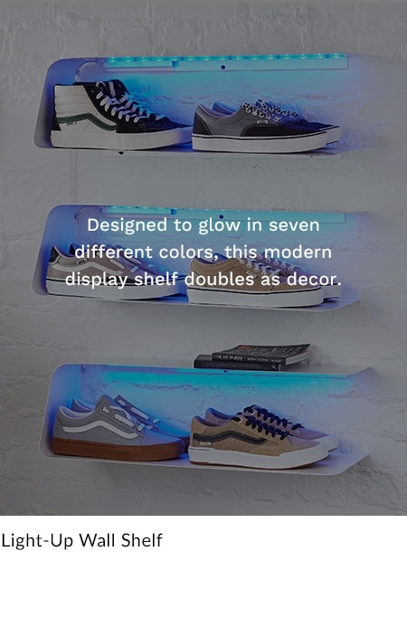Light-Up Wall Shelf