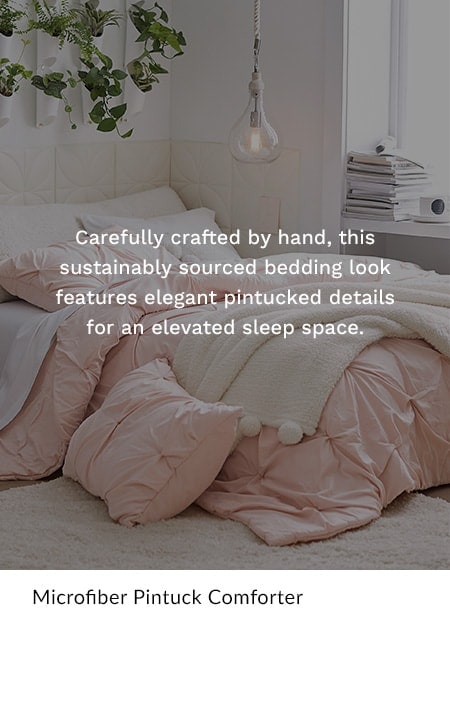 Microfiber Pintuck Comforter