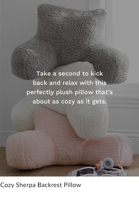 Cozy Sherpa Backrest Pillow