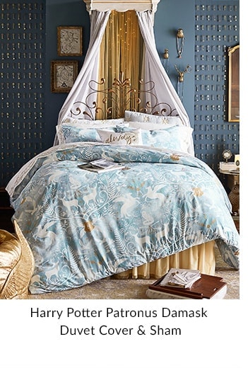 Harry Potter Patronus Damask Duvet Cover & Sham