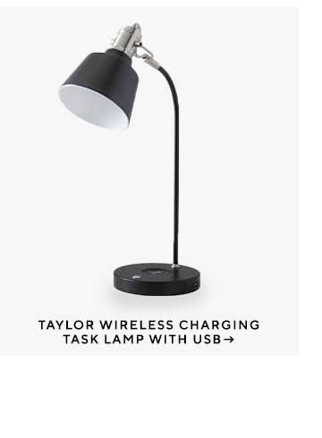 Taylor Wireless Charging Task Lamp With USB