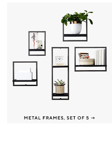 Metal Frames, Set of 5
