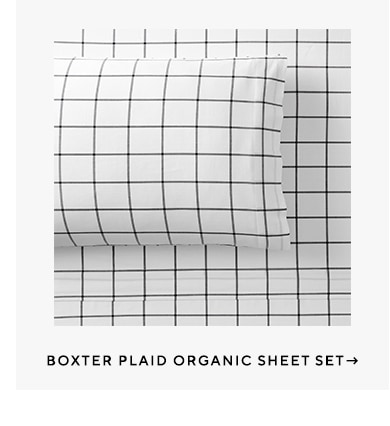 Boxter Plaid Organic Sheet Set