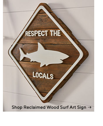 Wood Surf Art Sign