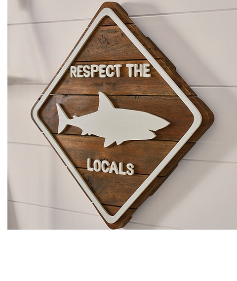 Wood Surf Art Sign