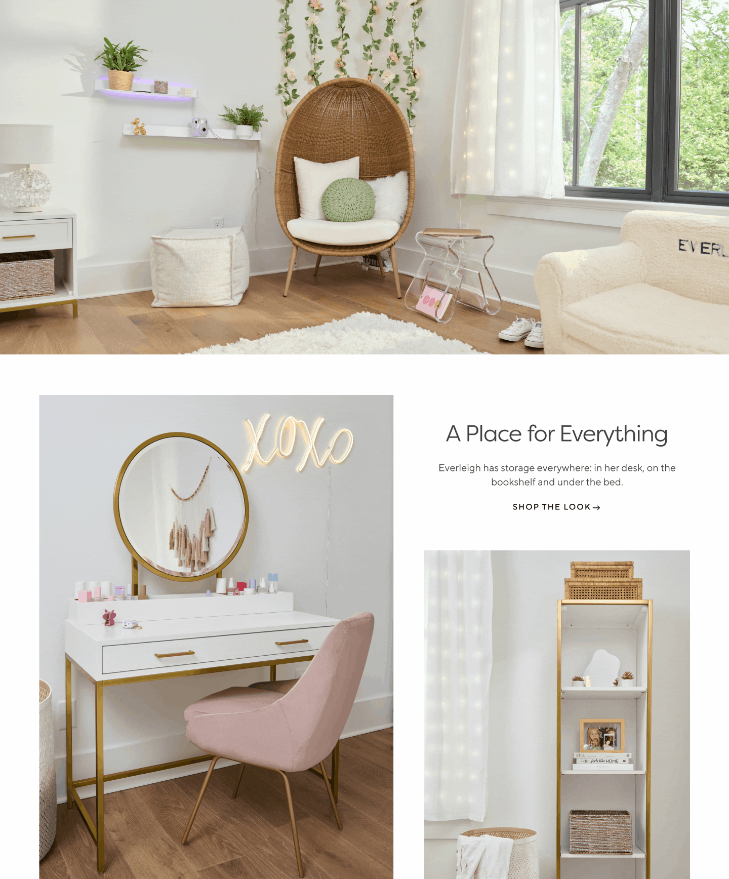 Savannah LaBrant & Everleigh Pottery Barn Teen