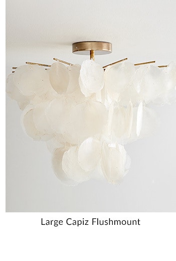 Large Capiz Chandelier