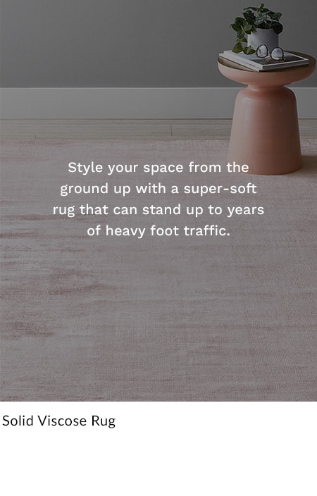 Solid Viscose Rug