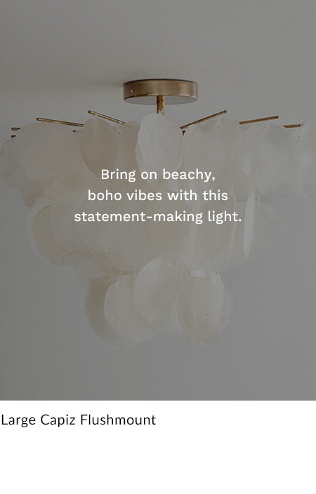 Large Capiz Chandelier