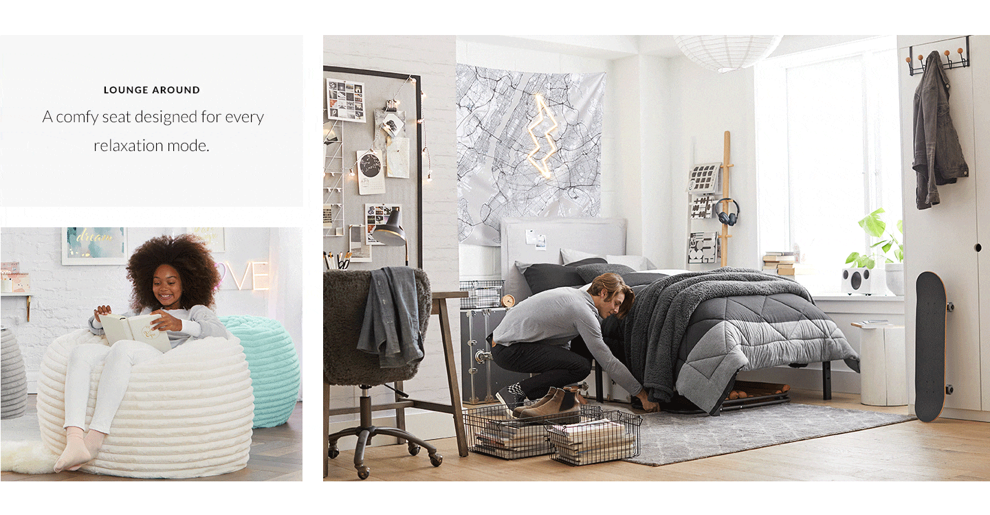 lounge around - a cozy seat designed for every relaxation mode.