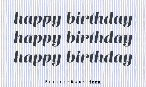 Birthday Stripes egift Card