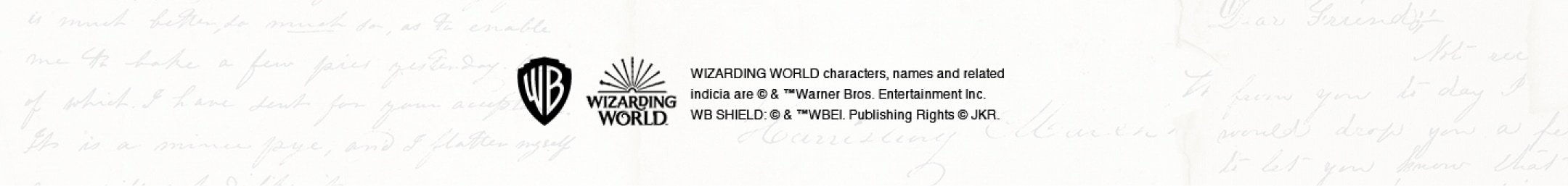 Wizarding World characters, names and related indicia are copyright and trademarked Warner Bros. Entertainment Inc. WB Shield is copyright trademarked WBEI. Publishing Rights copyright JKR.