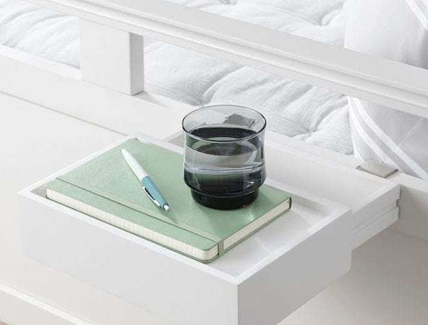 floating bedside organizer shelf