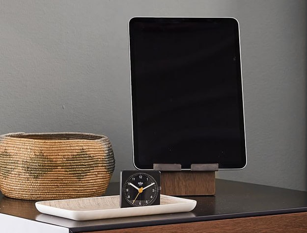 Wooden tablet holder