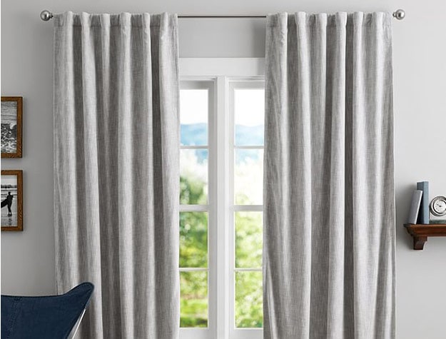 long grey blackout curtains