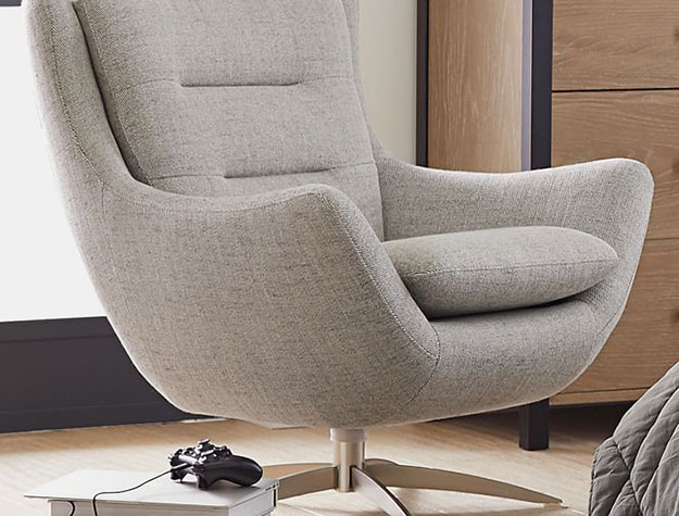 upholstered gaming swivel chair