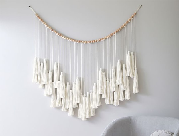 Oversized tassel garland
