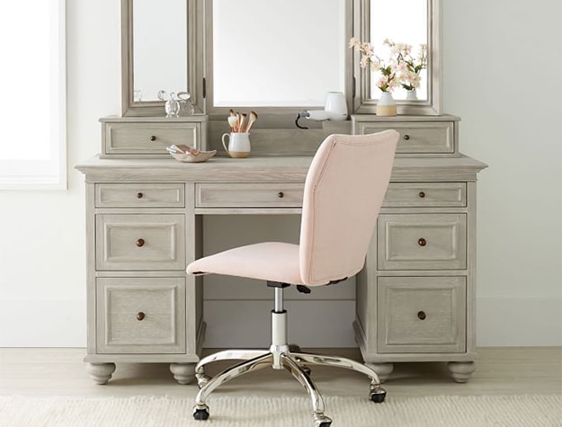 Vanity desk with storage 