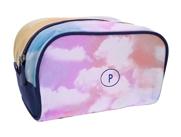 Rainbow cloud recycled toiletry bag