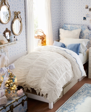 Pottery barn purchases twin duvet marigold butterfly